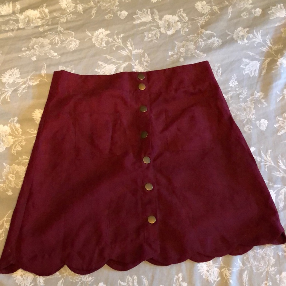 buttoned skirt